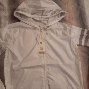 White & Gray Windbreaker